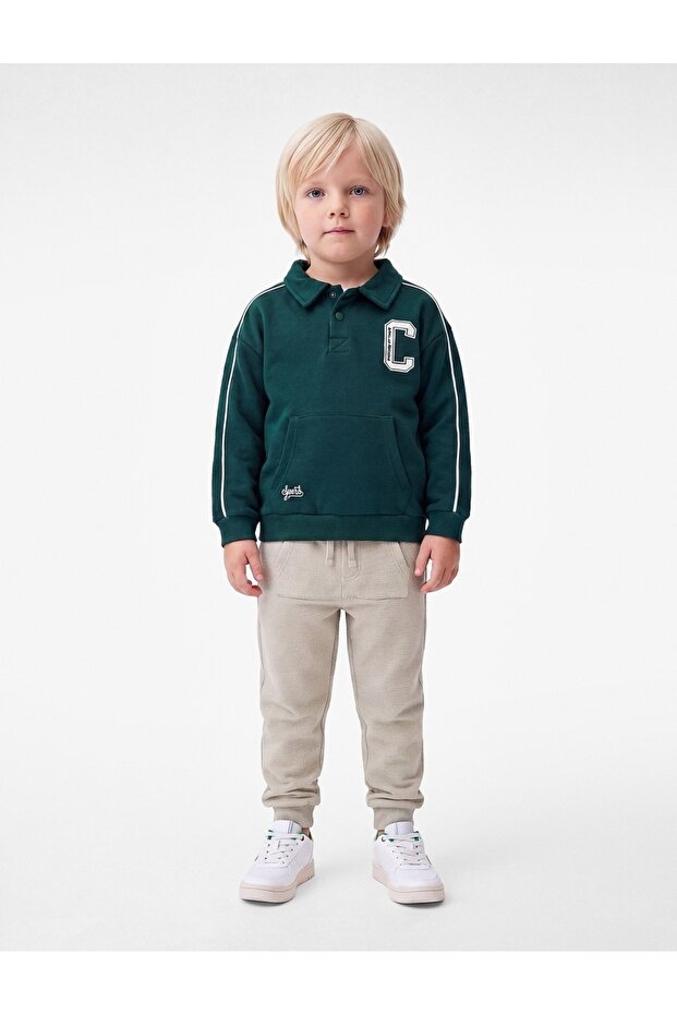 Cotton Jogger Sweatpants with Kangaroo Pockets