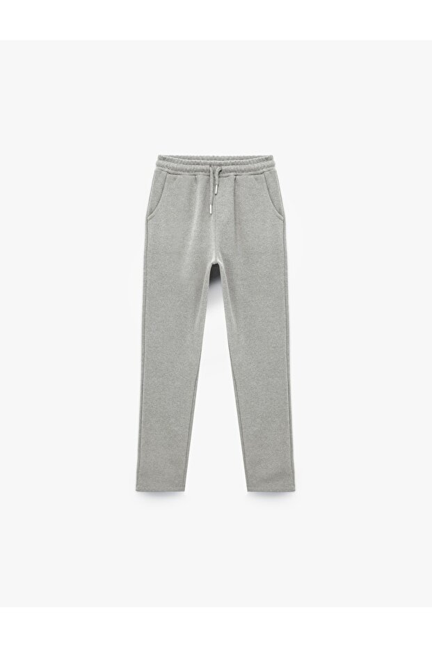 Basic Sweatpants with Elastic Waist and Pockets