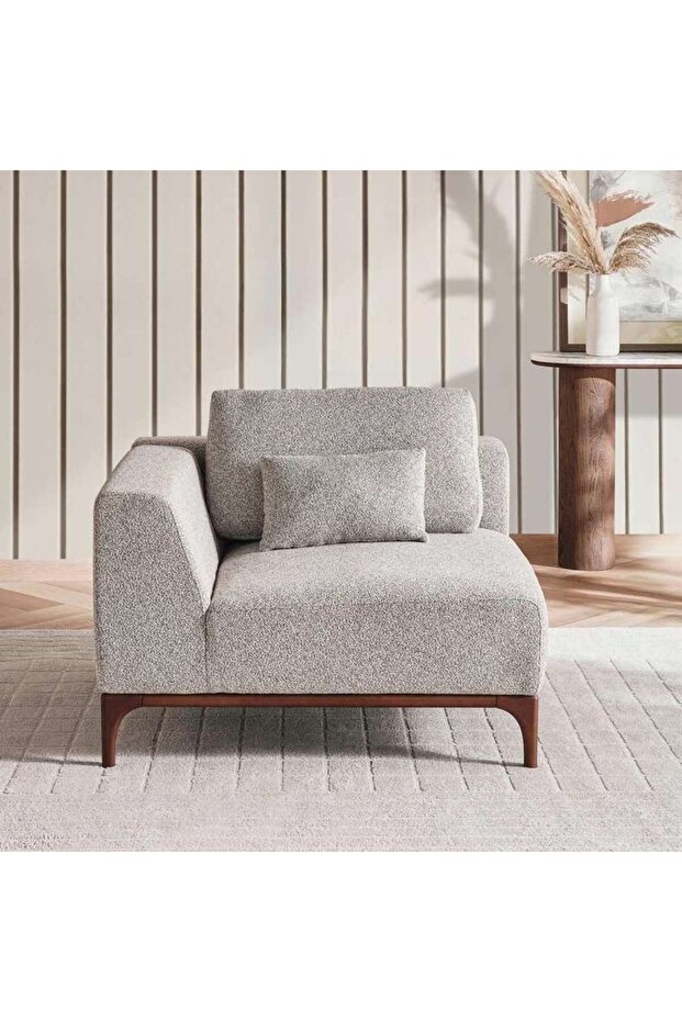 Grimm One Seater With Right Arm- Grey