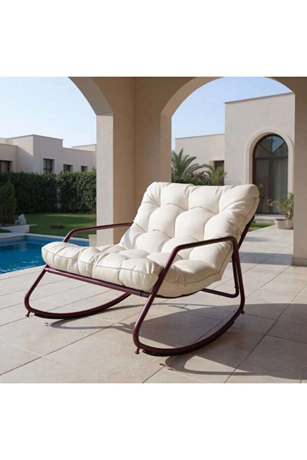 Rivaa Outdoor Rocking Chair - Offwhite