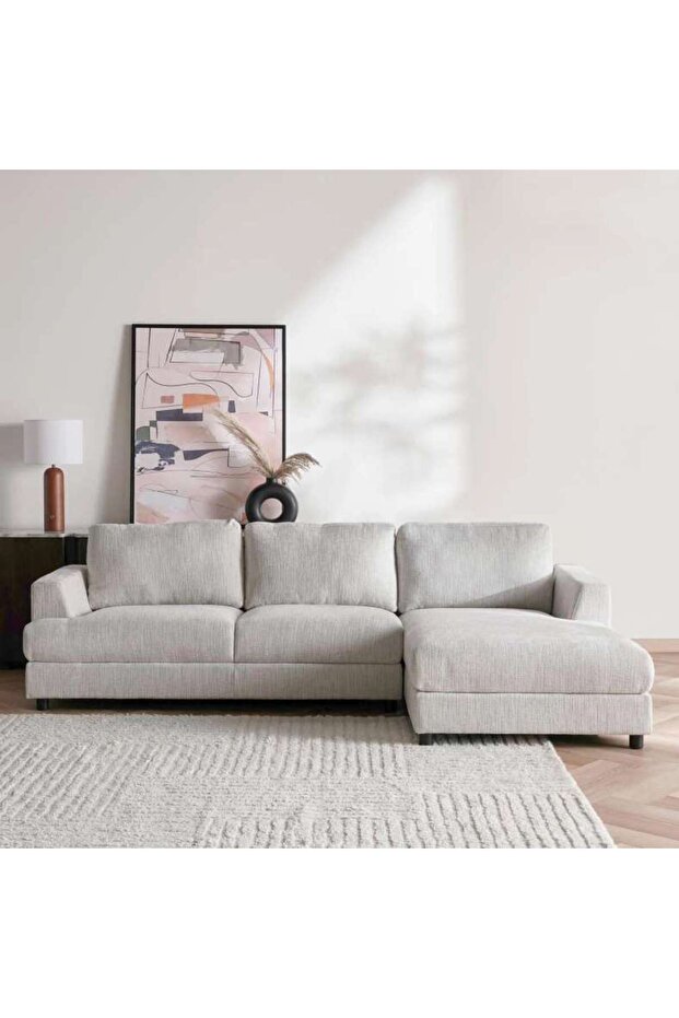 SYNES CORNER SOFA SET - BEIGE