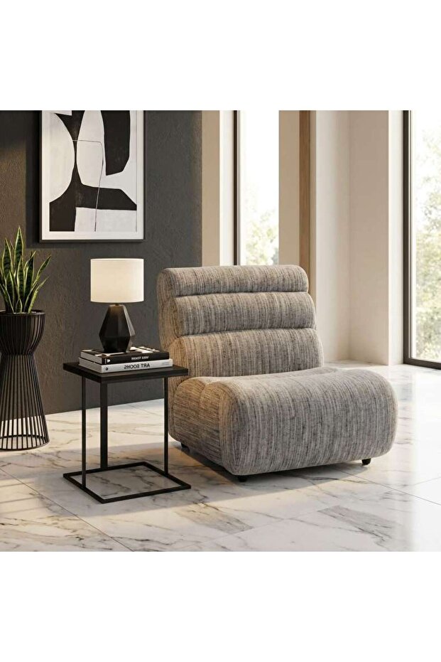 Luxe Rest Accent Chair - Blue &white