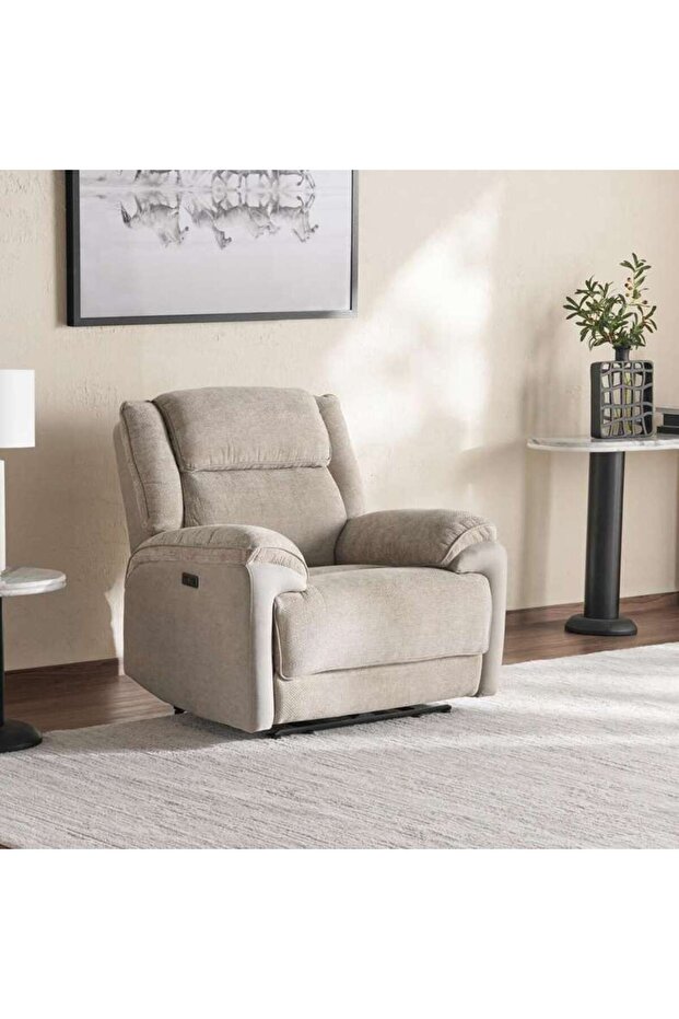 Samwise Single Seater Recliner Sofa - Beige