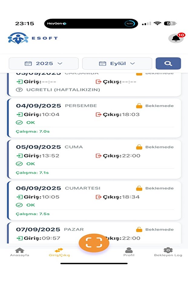 Mobil Personel Takip Programı