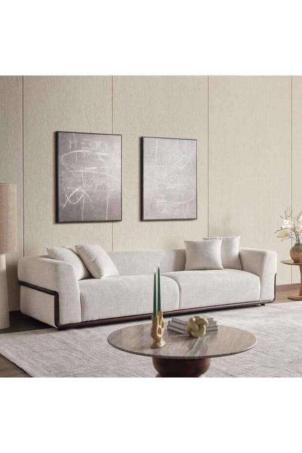 Ironwood 4 Seater Sofa - Beige
