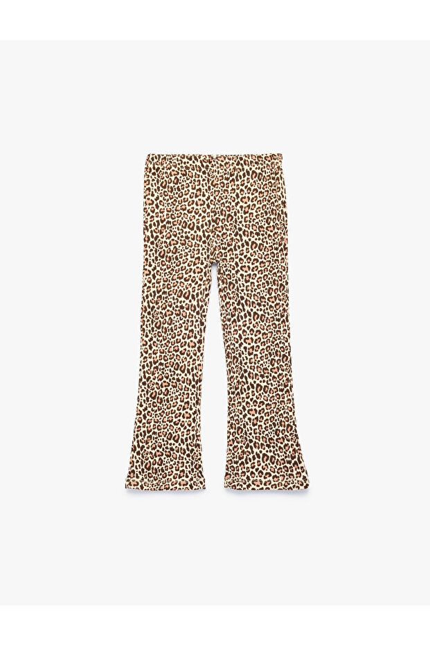 Baby Girl Leggings 7Wmg40003Ak Beige Patterned