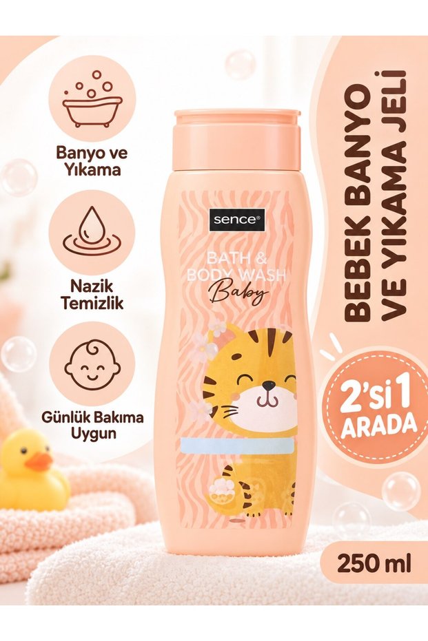 Baby Bath and Washing Gel 2 in 1 250 Ml.