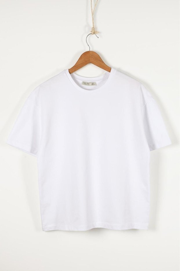 %100 Pamuk Oversize Basic T-Shirt
