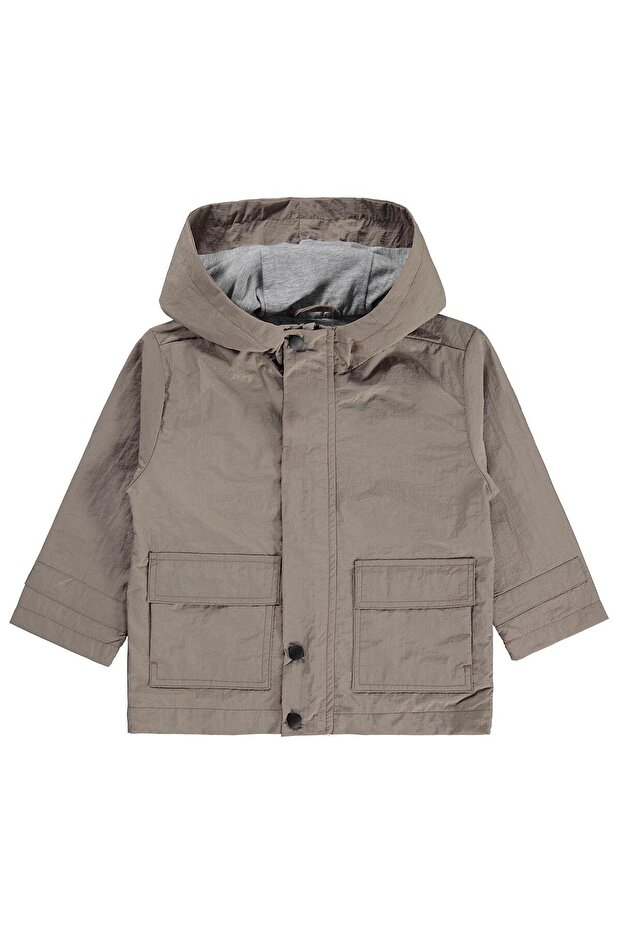 Raincoat with Pocket for 2-5 Years Old - Beige