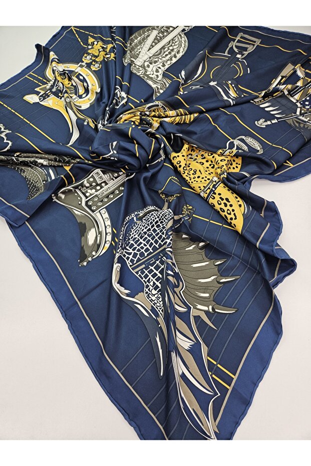 Premium Twill Patterned Large Square Shawl 140X140 cm – Shoulder Shawl & Scarf