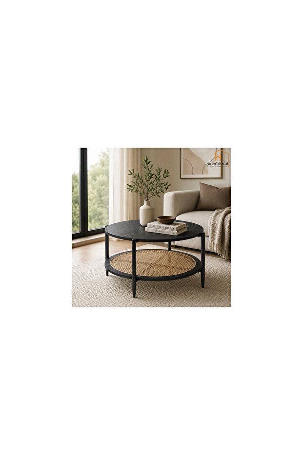 Single Tea Table - Black - 80*45 cm