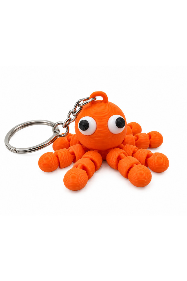 Cute Octopus Keychain – Movable Jointed Bag Ornament (5Pcs)