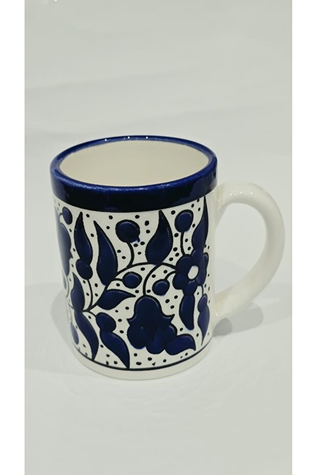 Large handmade Palestinian ceramic mug