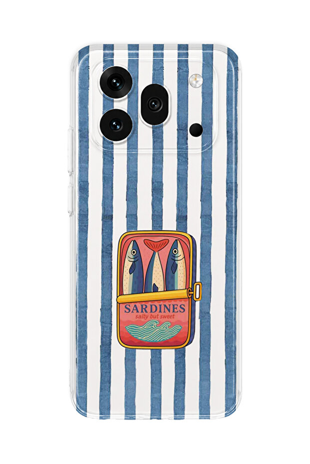 Honor 600 Pro Compatible Sardine Box Patterned Transparent Phone Case