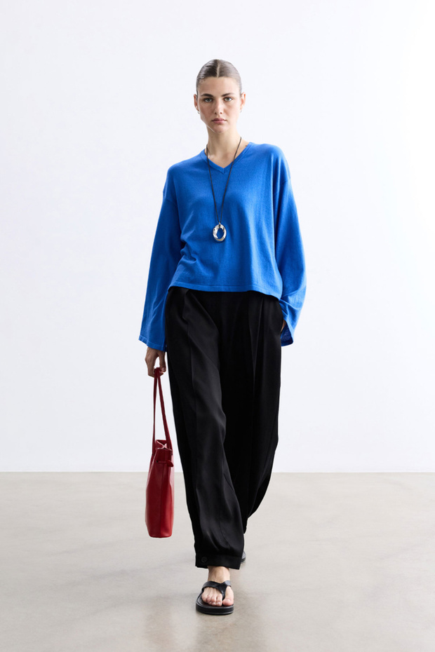 Black Pleated Shalwar Pants