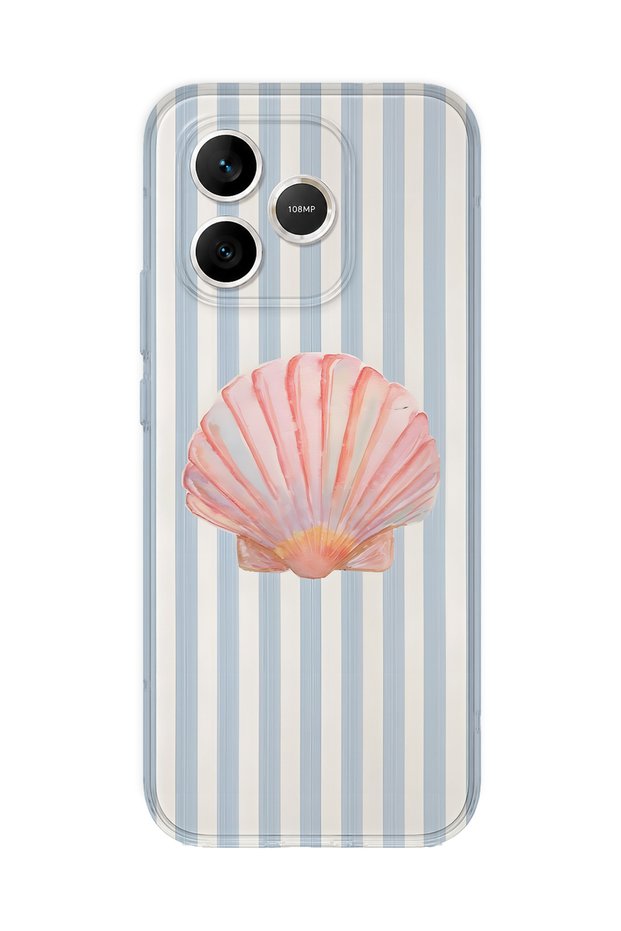 Honor 600 Lite Compatible Shell Patterned Transparent Phone Case