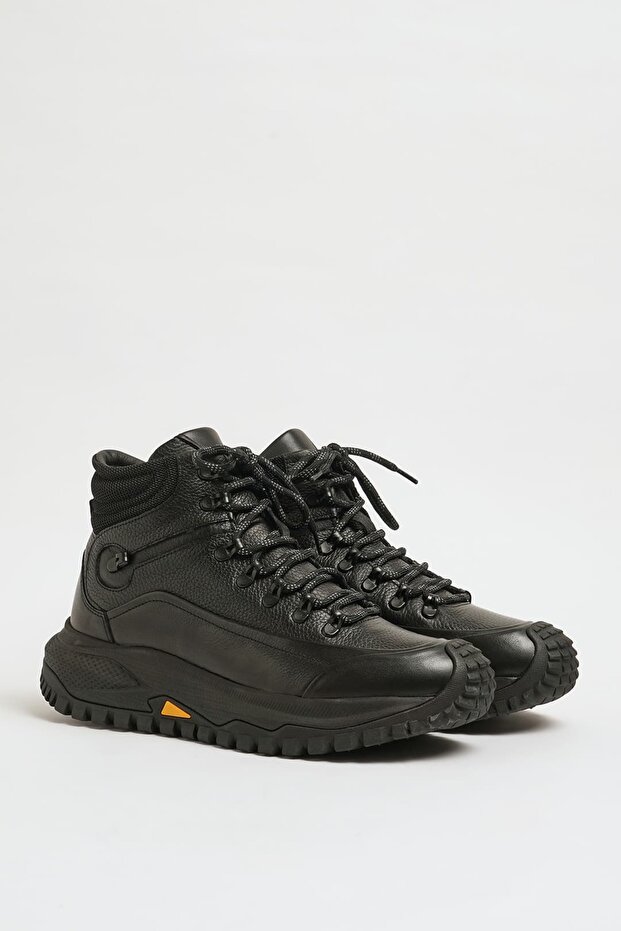 Afleck Model Genuine Combination Leather Imported Sole Boots