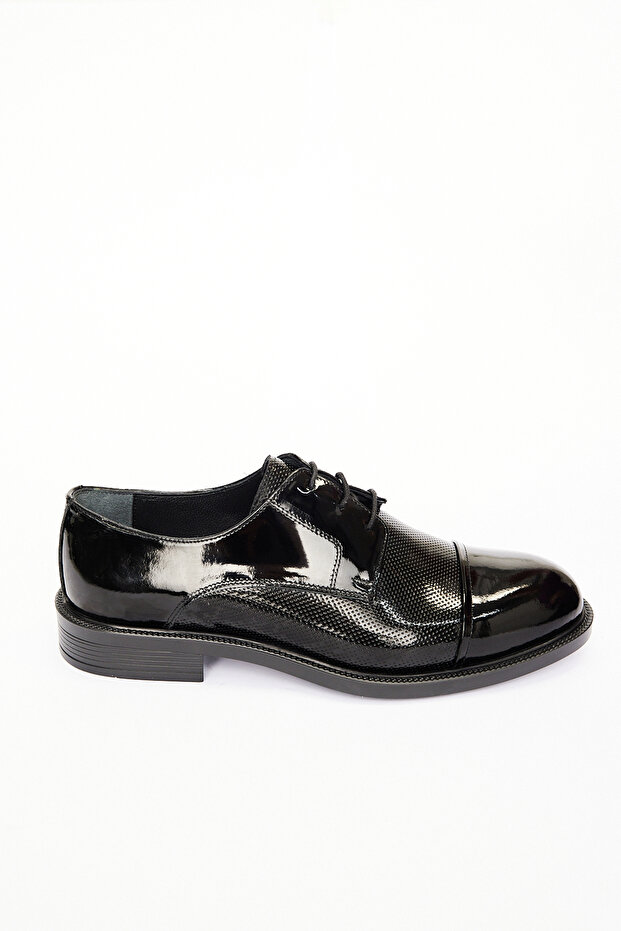 Men's Black Classic Patent Leather Shoes