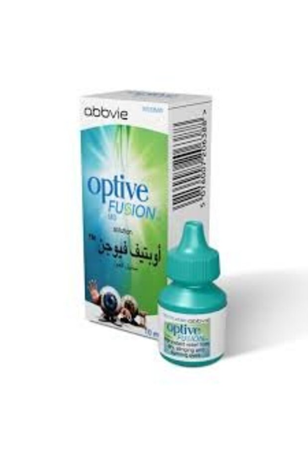Optive Fusion Solution Artificial Tears For Dry Eyes 10 ml