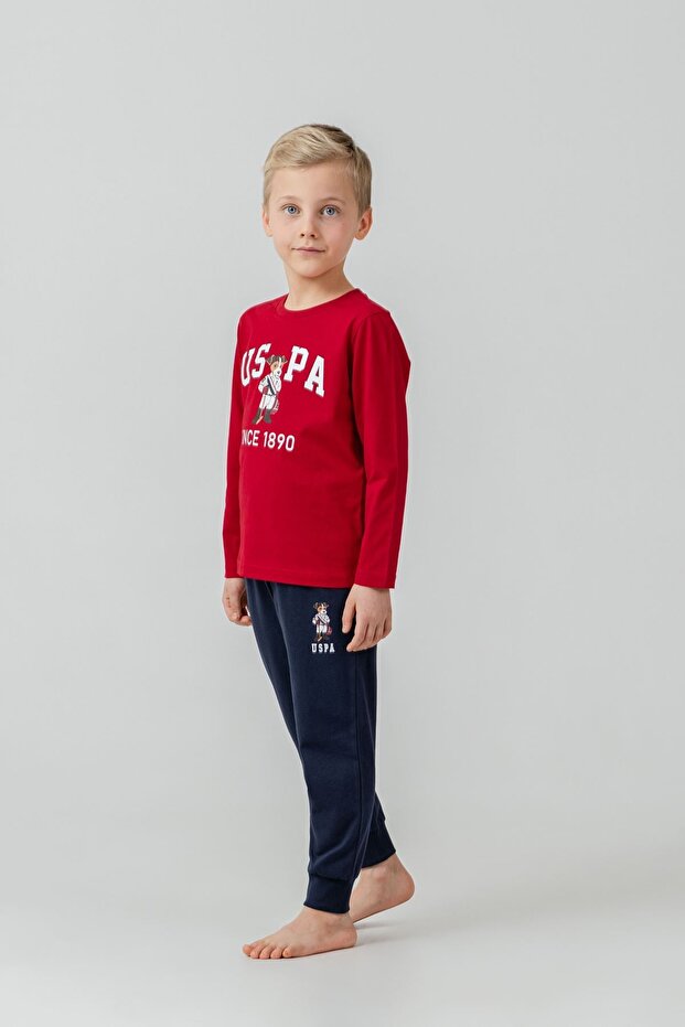 4-14 Years Licensed Us Polo Assn Boys' Set-Red