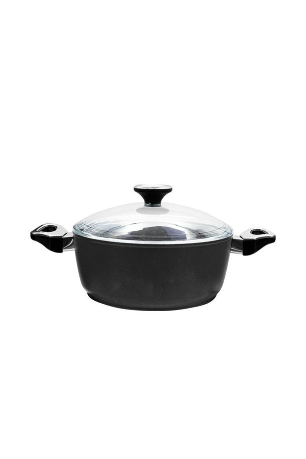 Monaco Deep Pot Black 20 cm
