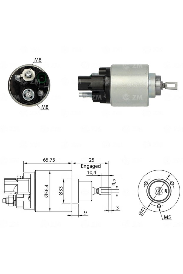 978 Starter Motor with 12V Socket 2339303202Zm 978 Starter Motor with 12V Socket 2339303202