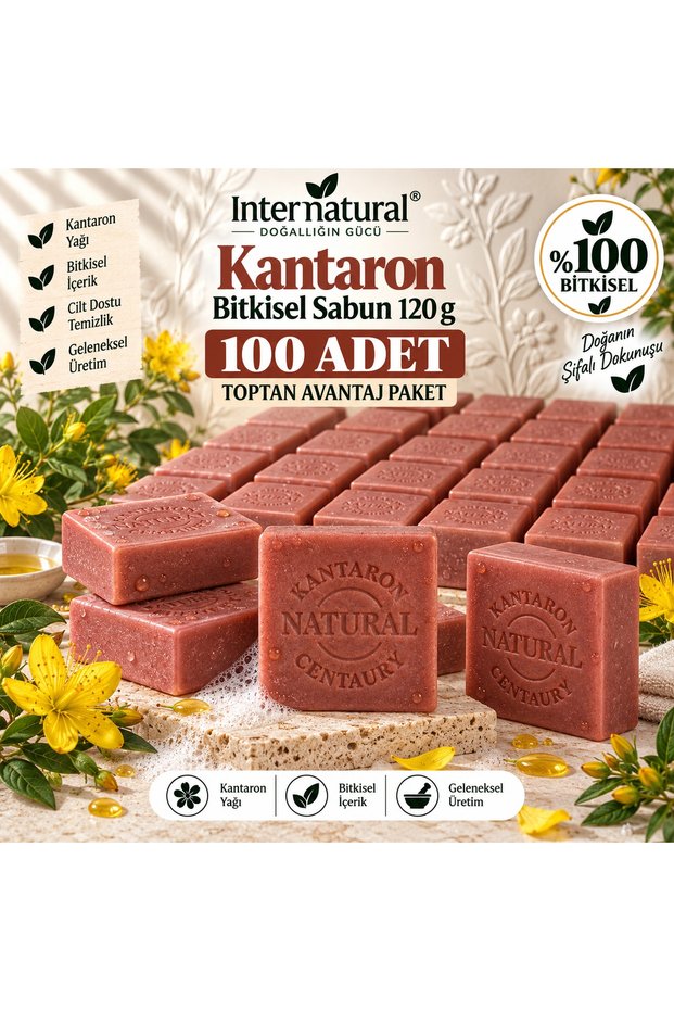 Internatural St. John's Wort Herbal Soap 120 g - 100 Pieces