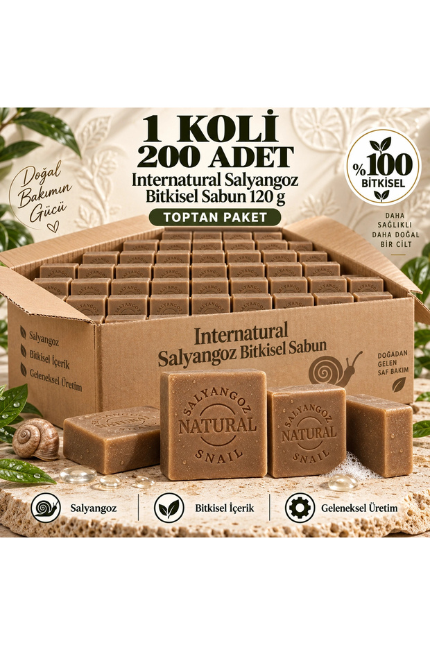 Internatural Snail Herbal Soap 120 g - 200 Pieces