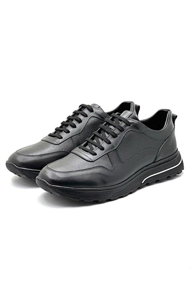Genuine Leather Men's Casual Shoes – Orthopedic, Ultra Comfortable, Non-Slip Sole, Daily Sneaker