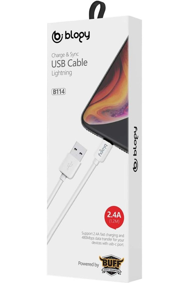 B01443 Lightning 2.4A Şarj ve Data Kablosu