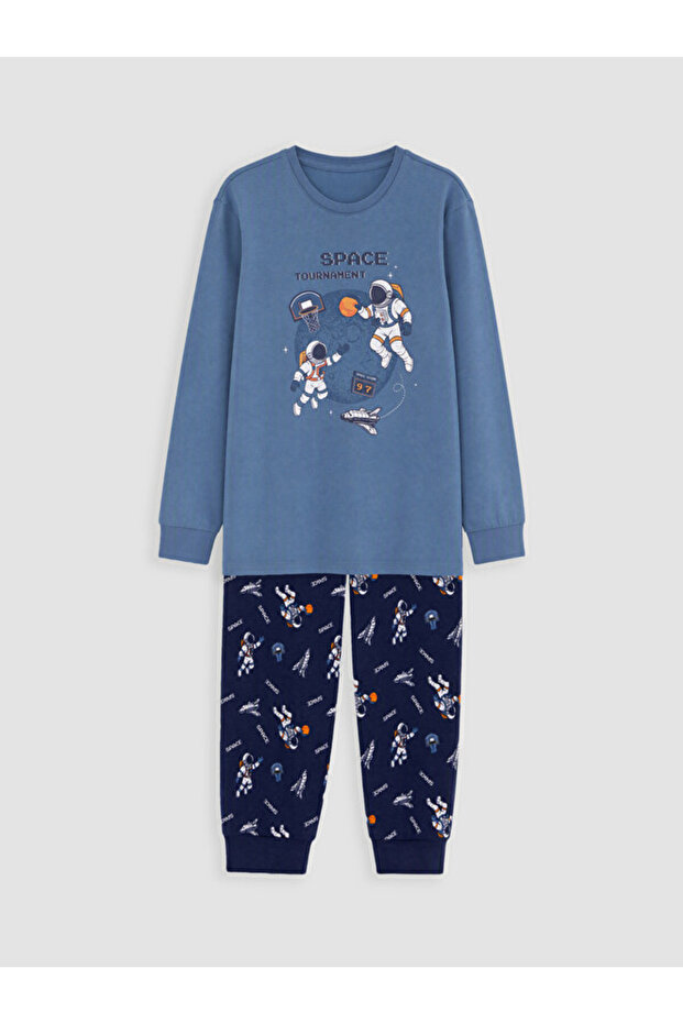 Sparkling Choices from Shining Store Zero Roba Collar Boy's Pajama Set