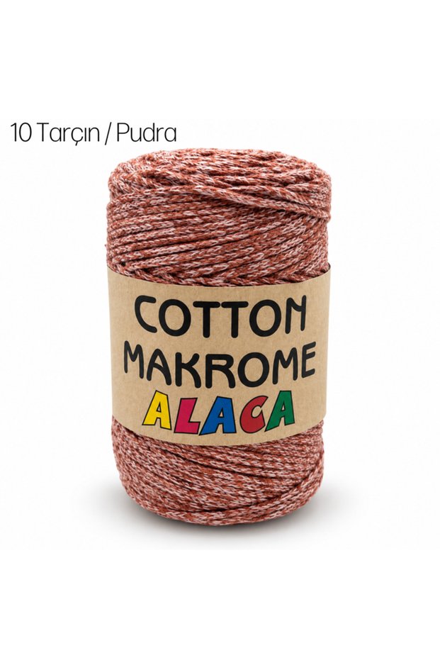 Cotton Macrame Alaca 10 Cinnamon / Powder