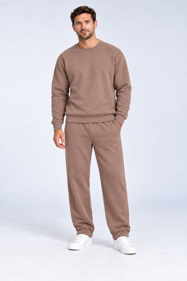 Men's 3 Thread Track Suit Set (Soft Puff Fabric) Cotton
