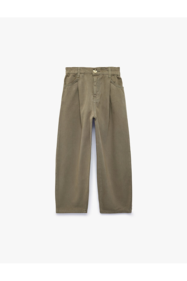 Barrel Pants with Cotton Pockets