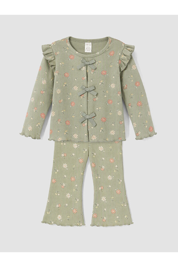 Floral Patterned Baby Girl Set