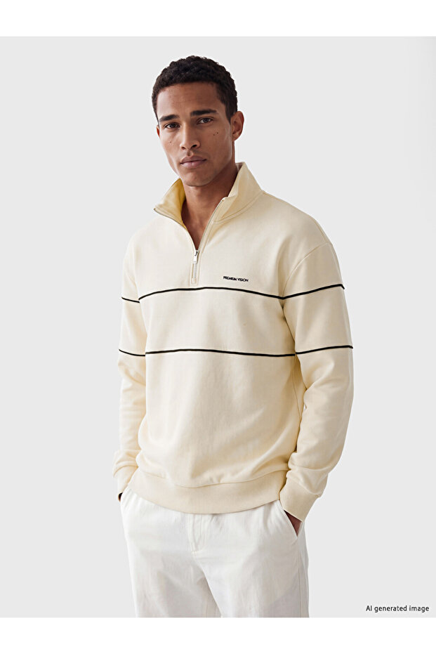 I Dik Roba Collar Printed Men's Thick Sweatshirt from Freezen Store