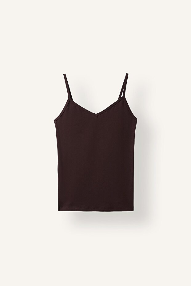 Thin Straps V-Neck Basic Undershirt I4413Ax26Au