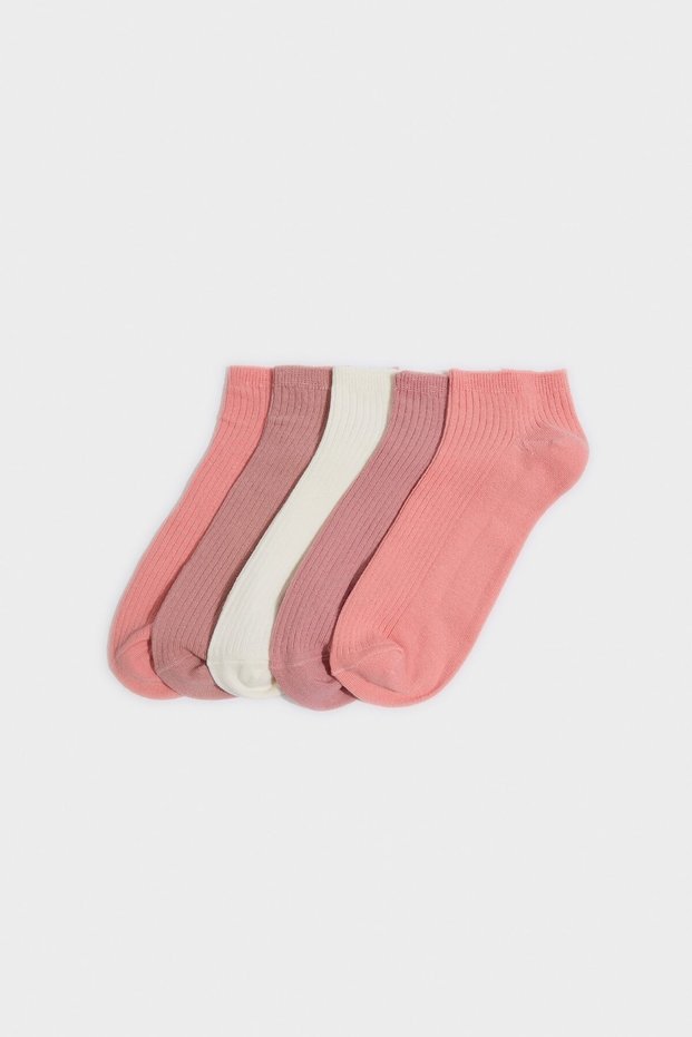 Women's Comfortable Elastic 5-Piece Cotton Booties Socks H3023Axns