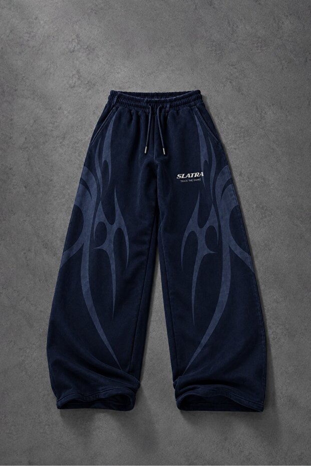 Men's Navy Blue Slatang Baggy Tracksuit