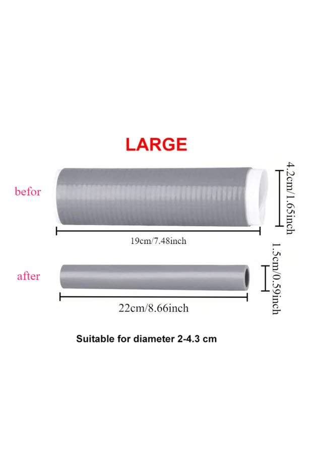 1pc-large Heat Insulation Cover for Wok Handle Manual Iron Pan Anti-scalding Rubber Cover Household