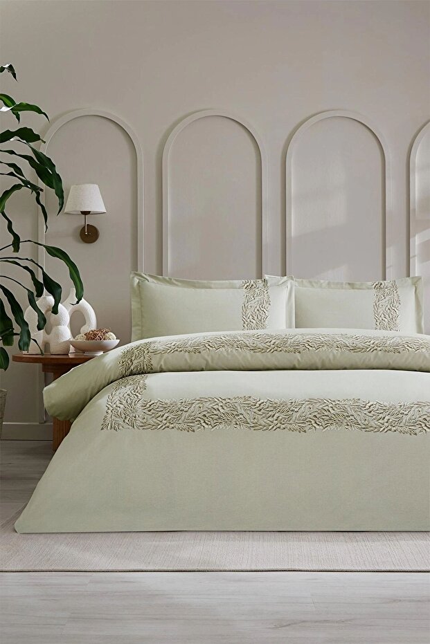 Vivaces Single Elastic Sheet Duvet Cover Set