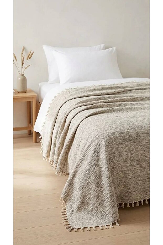 100% Cotton Single Karatezgah Woven Pike, Bedspread 160X220 cm