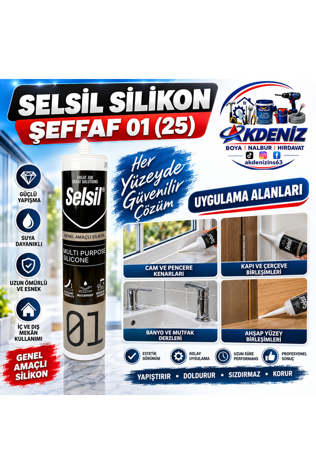 SİLİKON ŞEFFAF 280 ML