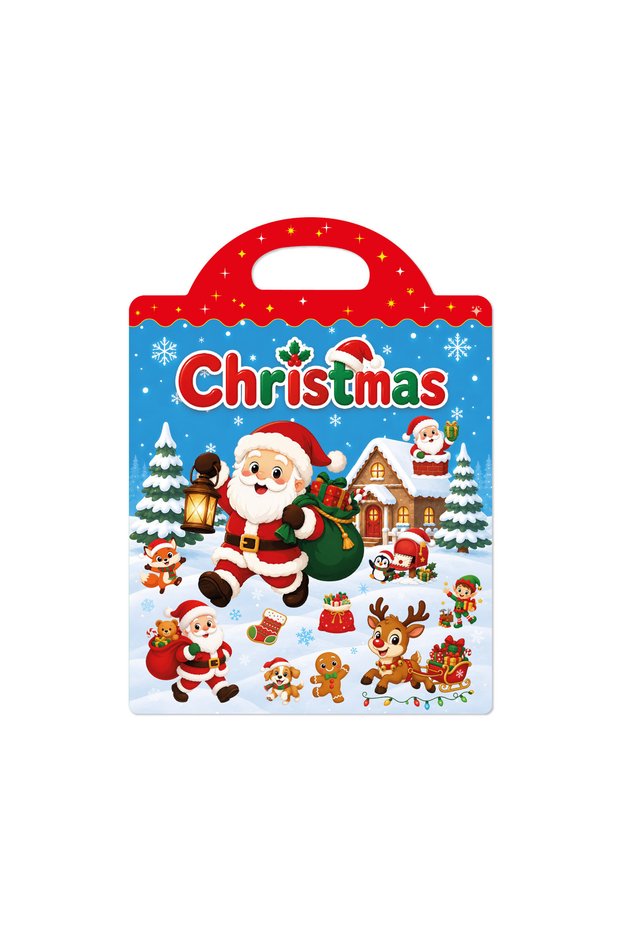 Datgo Reusable Cartoon Sticker Book for Kids Multiple Scenos DIY Puzzle Game Educational Learning Cl