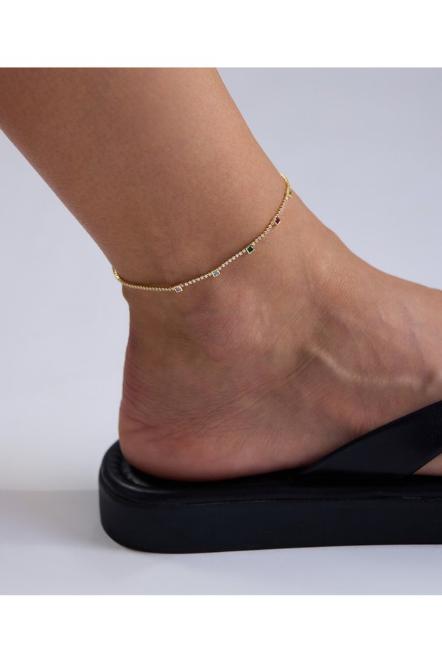 Colorful Stone Anklet