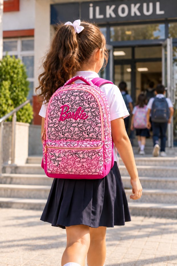 Primary School School Bag Girl's Pink Backpack 43X28X12 cm