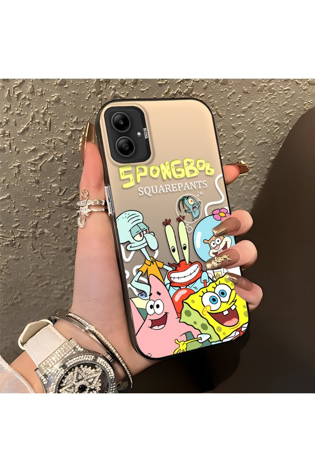 Samsung Galaxy A05 Compatible Childlike Cartoon Case, Undersea Character Group Creative Flat Print