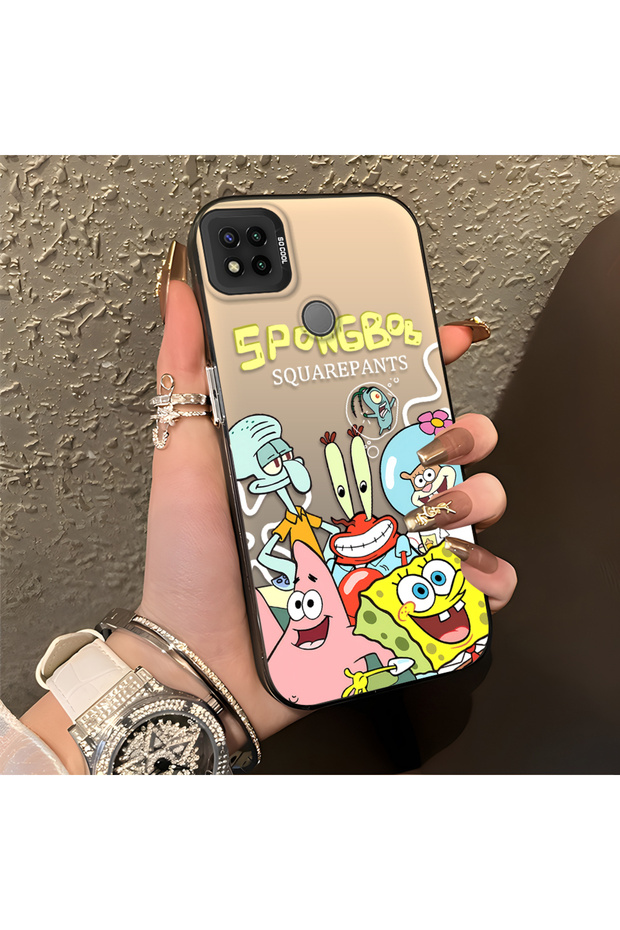 Redmi 9C/10A Compatible Childlike Cartoon Case, Undersea Character Group Creative Flat Print
