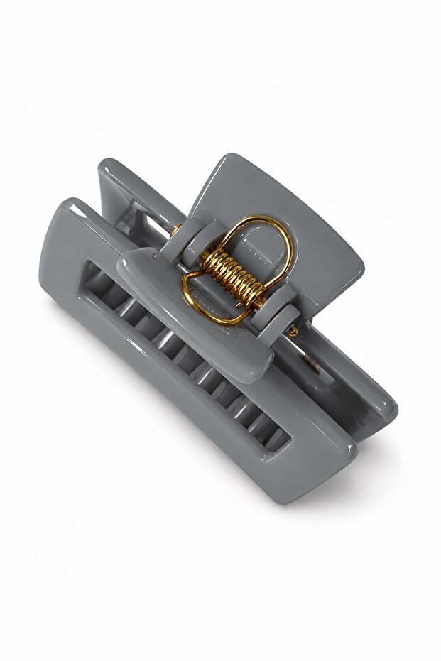 Rectangular model 6 cm acetate clip buckle