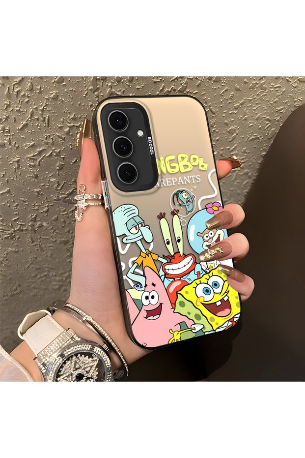 Samsung Galaxy S24 Fe Compatible Childlike Cartoon Case, Underwater Character Group Creative Flat Print